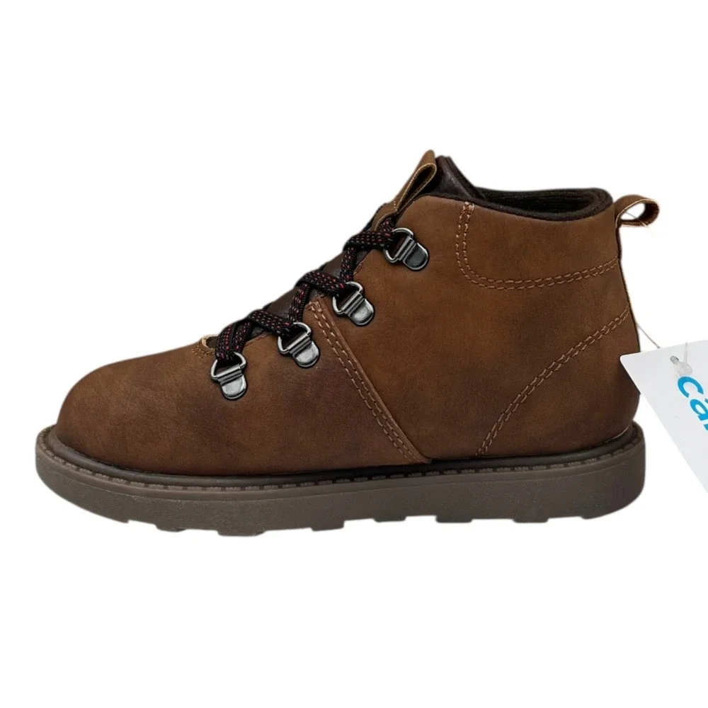 Carters Donnie‎ Toddler Boys Ankle Booties Size 9 Brown Slip-on Casual Shoes